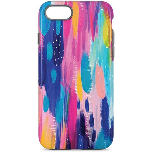 Etta Vee Pink Sparkle Brush Stroke iPhone 7 Pro Case