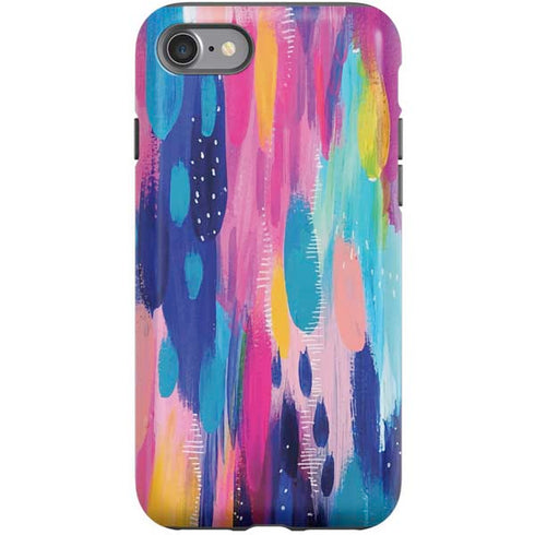 Etta Vee Pink Sparkle Brush Stroke iPhone SE (2nd & 3rd Gen) Pro Case