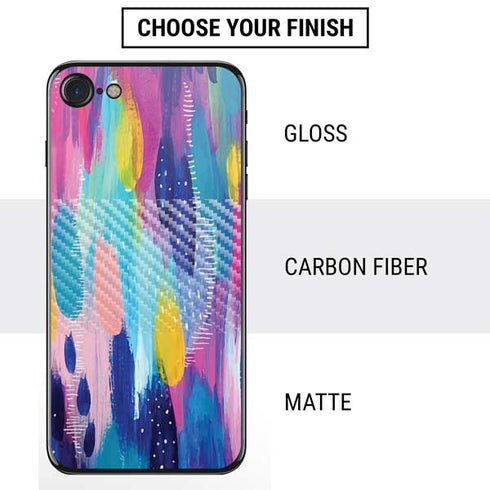 Etta Vee Pink Sparkle Brush Stroke iPhone SE (2nd & 3rd Gen) Skin