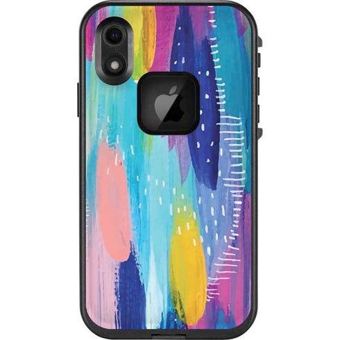 Etta Vee Pink Sparkle Brush Stroke LifeProof Fre iPhone Skin