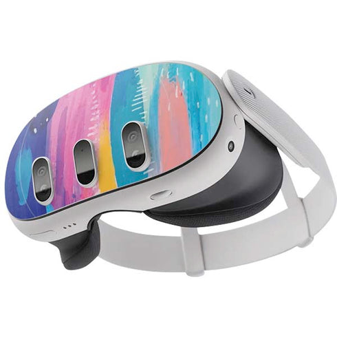 Pink Sparkle Brush Stroke by Etta Vee Meta Quest 3 Skin