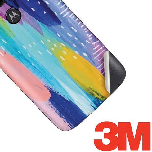 Etta Vee Pink Sparkle Brush Stroke Moto E5 Play Skin