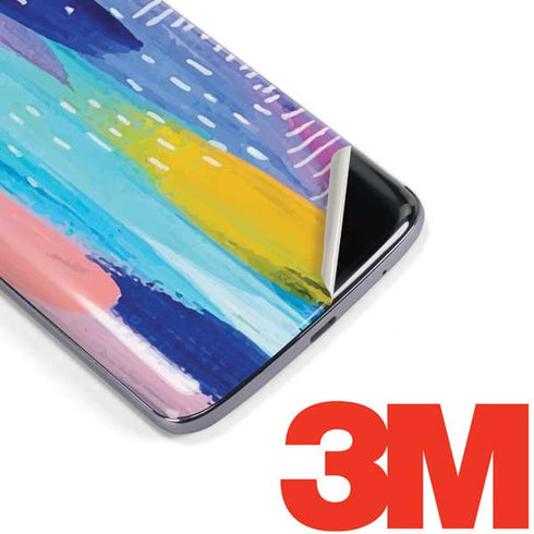 Etta Vee Pink Sparkle Brush Stroke Moto E5 Plus Skin