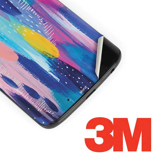 Etta Vee Pink Sparkle Brush Stroke Moto G6 Skin