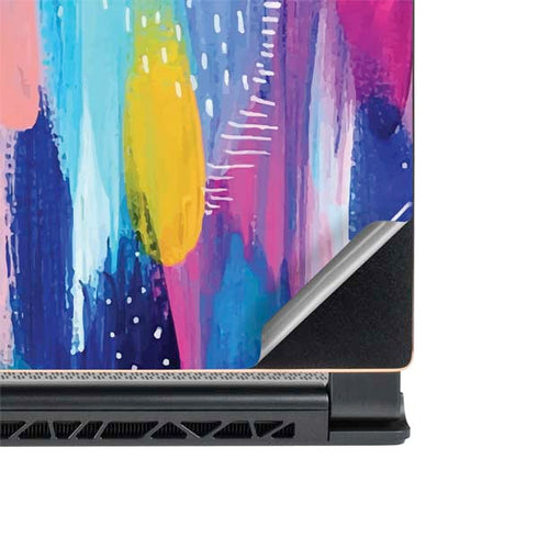 Etta Vee Pink Sparkle Brush Stroke MSI GS65 Stealth Laptop Skin