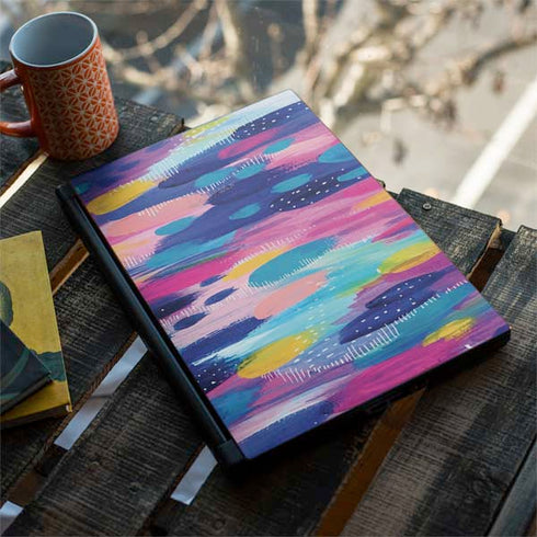 Etta Vee Pink Sparkle Brush Stroke MSI GS65 Stealth Laptop Skin