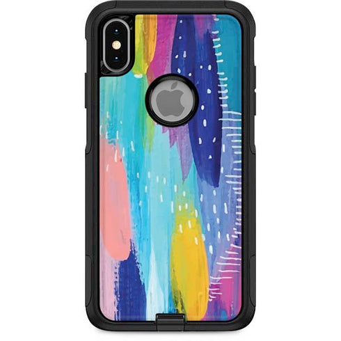 Etta Vee Pink Sparkle Brush Stroke Otterbox Commuter iPhone Skin