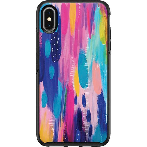 Etta Vee Pink Sparkle Brush Stroke Otterbox Symmetry iPhone Skin