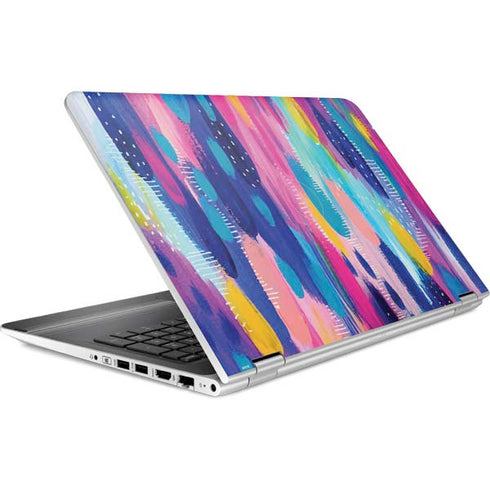 Etta Vee Pink Sparkle Brush Stroke HP Pavilion Skin