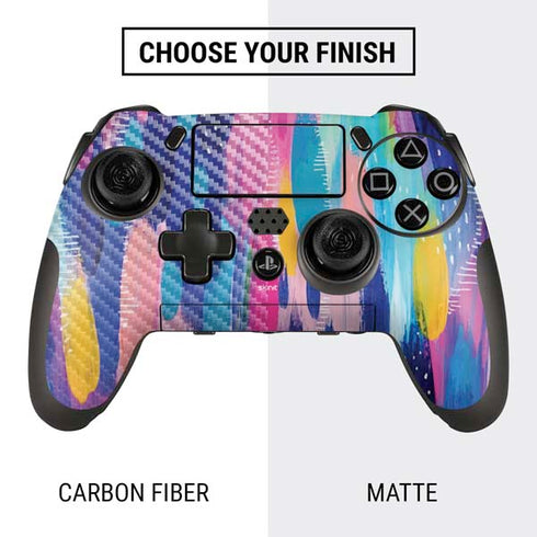 Etta Vee Pink Sparkle Brush Stroke PlayStation Scuf Vantage 2 Controller Skin