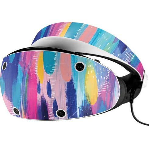 Etta Vee Pink Sparkle Brush Stroke PlayStation VR2 Skin