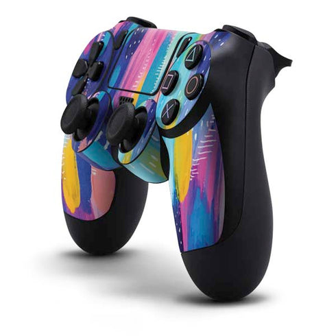 Etta Vee Pink Sparkle Brush Stroke PS4 Controller Skin