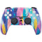 Etta Vee Pink Sparkle Brush Stroke PS5 Controller Skin