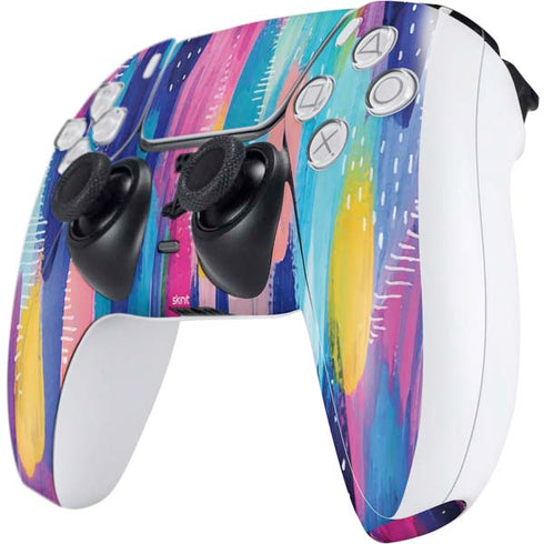 Etta Vee Pink Sparkle Brush Stroke PS5 Controller Skin