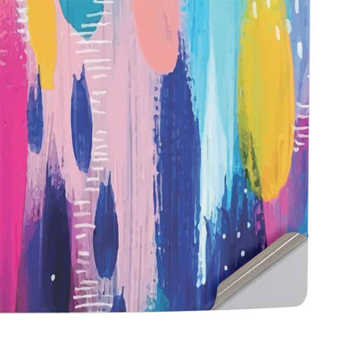 Pink Sparkle Brush Stroke by Etta Vee PS5 Slim Disk Console Skin