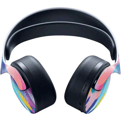 Etta Vee Pink Sparkle Brush Stroke PULSE 3D Wireless Headset for PS5 Skin
