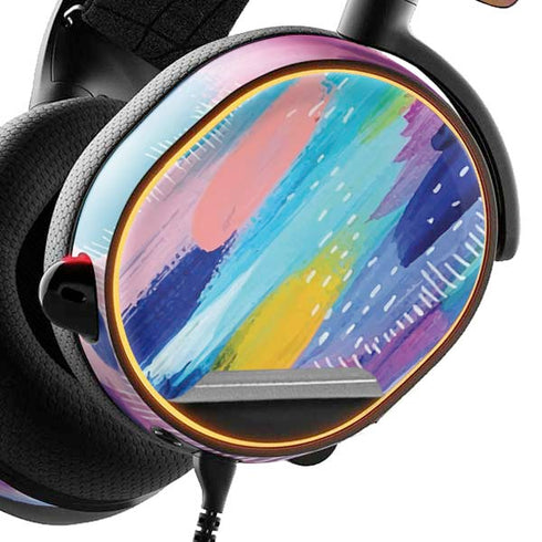 Etta Vee Pink Sparkle Brush Stroke SteelSeries Arctis 3 Skin