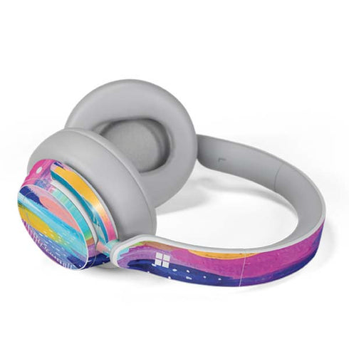 Etta Vee Pink Sparkle Brush Stroke Surface Headphones Skin