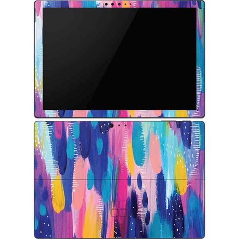 Etta Vee Pink Sparkle Brush Stroke Surface Pro 6 Skin
