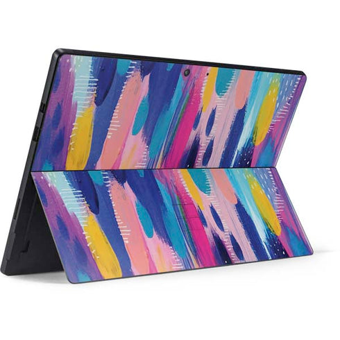Etta Vee Pink Sparkle Brush Stroke Surface Pro 7 Skin