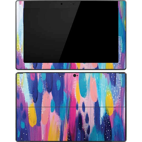 Etta Vee Pink Sparkle Brush Stroke Surface Pro Tablet Skin