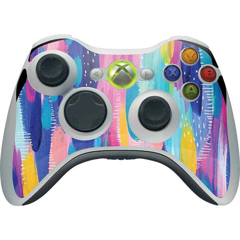 Etta Vee Pink Sparkle Brush Stroke Xbox 360 Wireless Controller Skin