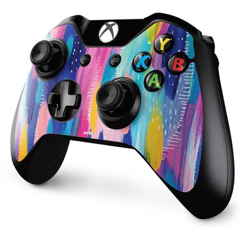 Etta Vee Pink Sparkle Brush Stroke Xbox One Controller Skin