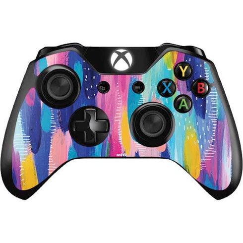 Etta Vee Pink Sparkle Brush Stroke Xbox One Controller Skin
