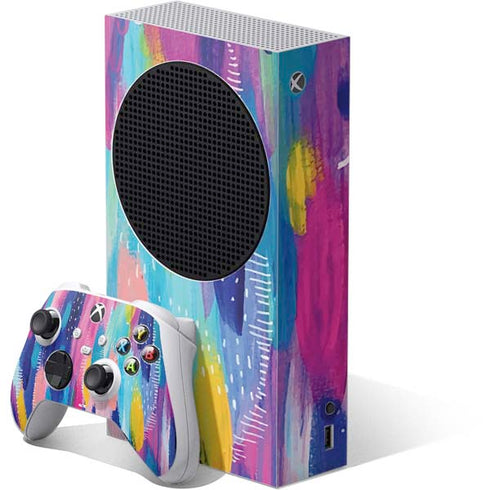 Pink Sparkle Brush Stroke by Etta Vee Xbox Series S Skins