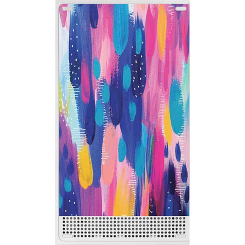 Etta Vee Pink Sparkle Brush Stroke Xbox Series S Console Skin