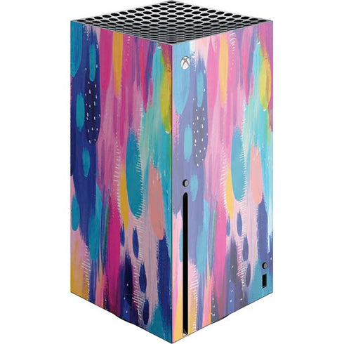Etta Vee Pink Sparkle Brush Stroke Xbox Series X Console Skin