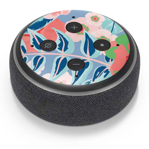 Pink Spring Flowers Amazon Echo Dot Skin