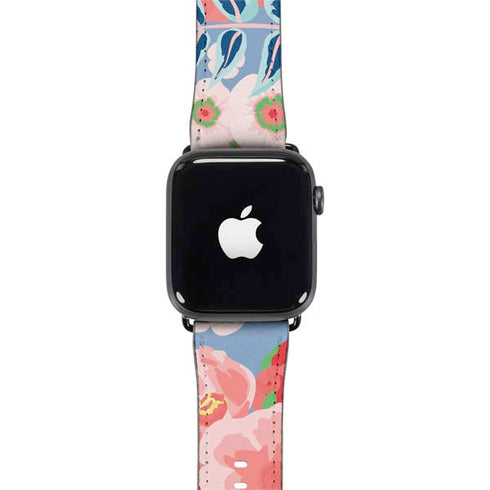 Pink Spring Flowers Apple Watch Band 42-44mm