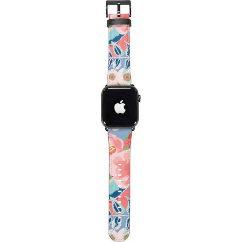 Pink Spring Flowers Apple Watch Band 42-44mm