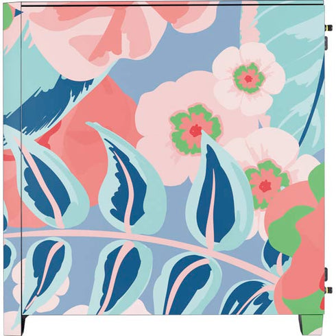 Pink Spring Flowers Corsair 4000D Tempered Glass Mid-Tower ATX Case Skin