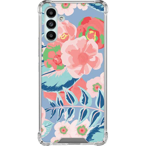 Pink Spring Flowers Galaxy A13 5G Clear Case