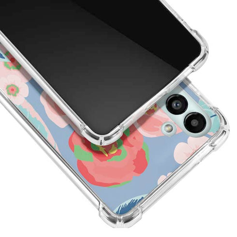 Pink Spring Flowers Galaxy A13 5G Clear Case