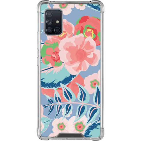 Pink Spring Flowers Galaxy A51 5G Clear Case