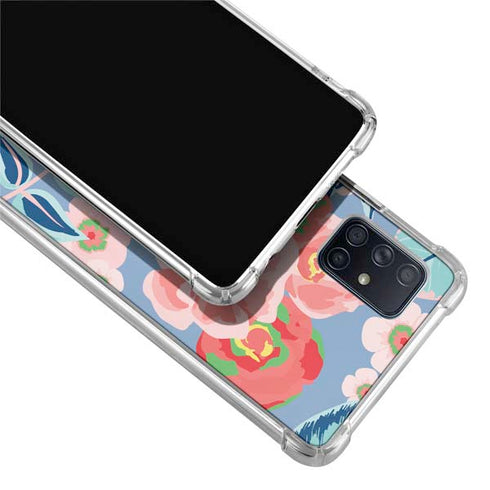 Pink Spring Flowers Galaxy A51 5G Clear Case