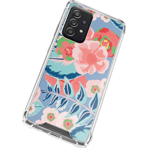 Pink Spring Flowers Galaxy A52 5G Clear Case