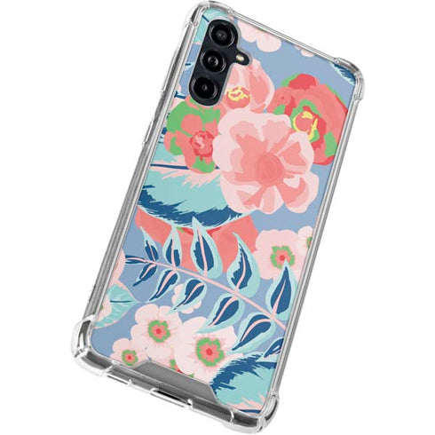 Pink Spring Flowers Galaxy A54 5G Clear Case