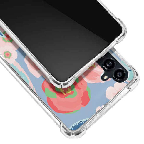 Pink Spring Flowers Galaxy A54 5G Clear Case