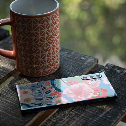 Pink Spring Flowers Galaxy Note 10 Plus Skin