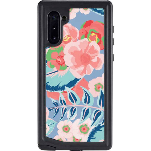 Pink Spring Flowers Galaxy Note 10 Waterproof Case