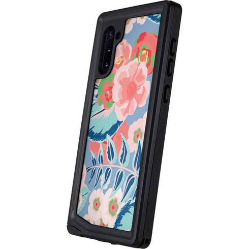 Pink Spring Flowers Galaxy Note 10 Waterproof Case