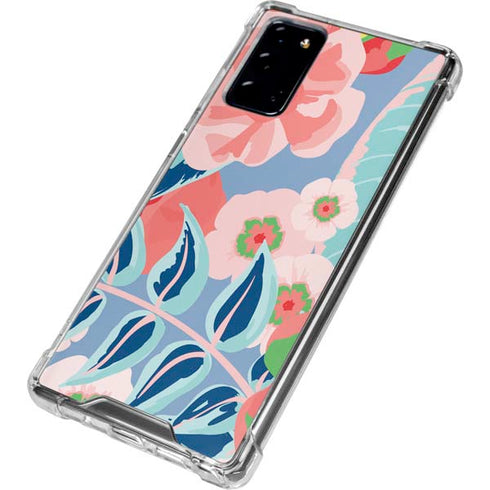 Pink Spring Flowers Galaxy Note20 5G Clear Case
