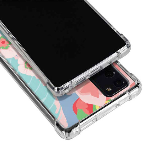 Pink Spring Flowers Galaxy Note20 5G Clear Case