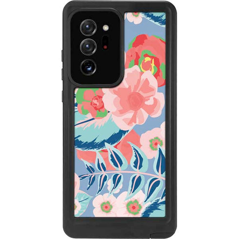 Pink Spring Flowers Galaxy Note20 Ultra 5G Waterproof Case
