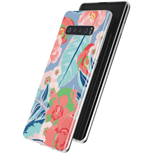 Pink Spring Flowers Galaxy S10 Plus Skin