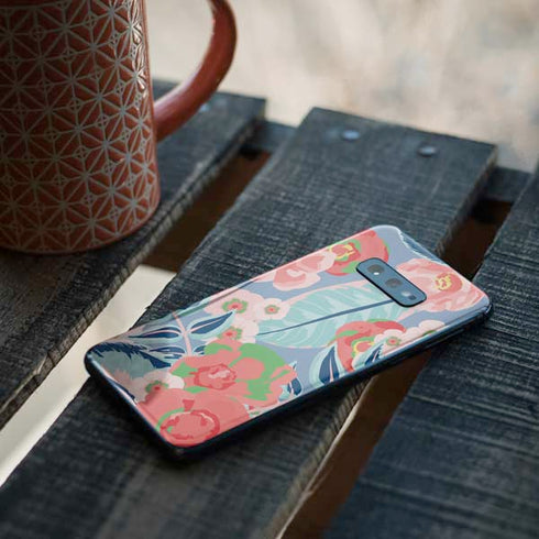 Pink Spring Flowers Galaxy S10e Skin